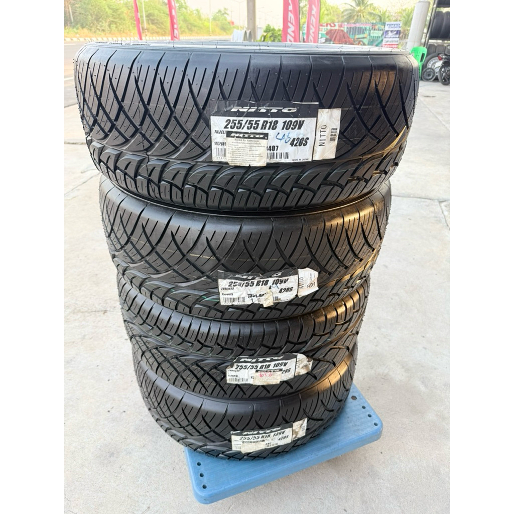 255/55R18 NITTO NT420S JAPAN🇯🇵 ยางใหม่ นิตโตะแท้ ญี่ปุ่น ราคา 4 เส้น ผลิตปลายปี 2018 เนื้อยางเหนียว 