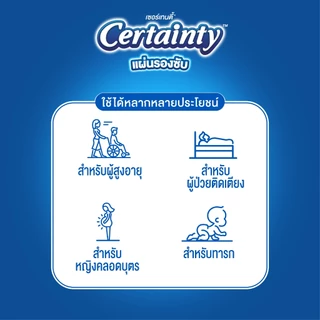 Certainty Bed Sheet เซอร์เทนตี้ แผ่นรองซับ JPL-XL 30ชิ้น