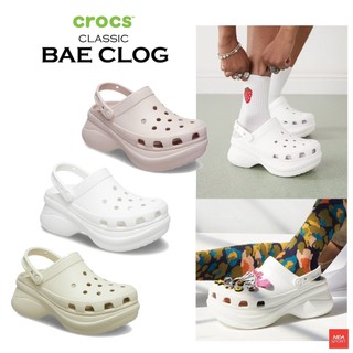 [กลับมาแล้ววว ตัวจิ๊ดดด] CROCS Classic Bae Clog รองเท้า เสริมส้น ผู้หญิง ครอคส์ แท้