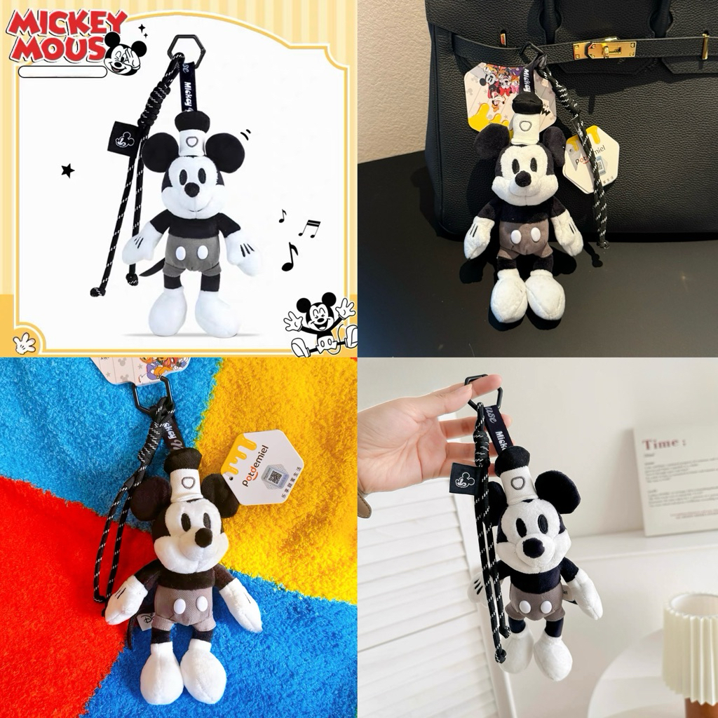 พร้อมส่ง พวงกุญแจ Potdemiel x Mickey Classic มิกกี้ น่ารักมากๆ ตุ๊กตาห้อยกระเป๋า พวงกุญแจตุ๊กตา ของขวัญ 46271