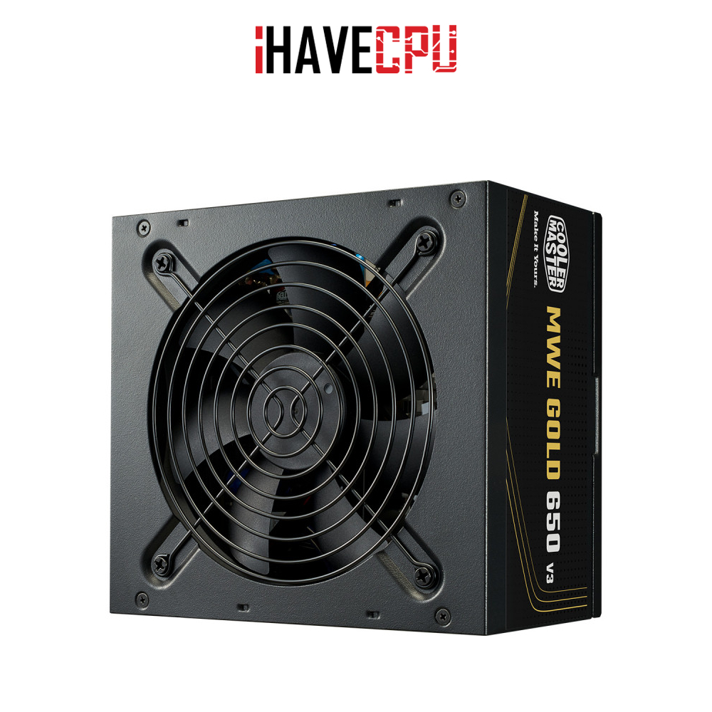 อุปกรณ์จ่ายไฟ (psu) iHAVECPU COOLER MASTER MWE GOLD V3 - 650W (80+GOLD)(BLACK)