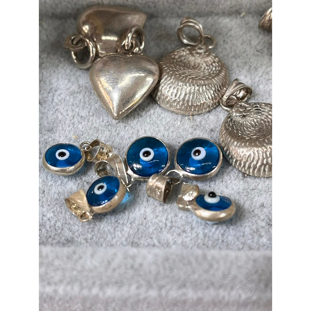 จี้เงินแท้ evil eye จากตุรกี วัสดุเงิน แก้ว สินค้าจากตุรกี