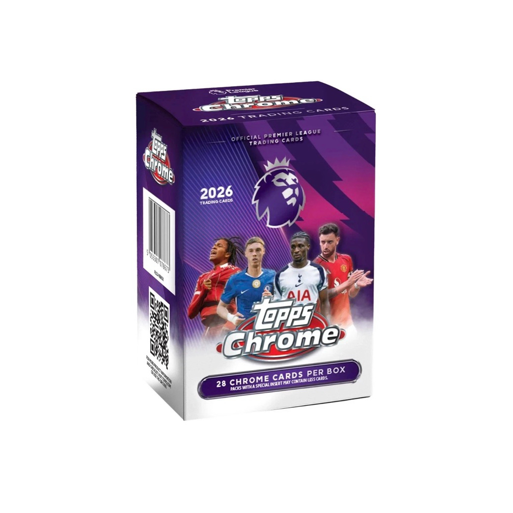 พร้อมส่ง Topps Chrome Premier League Blaster Box 2025/26 กล่องการ์ดฟุตบอล