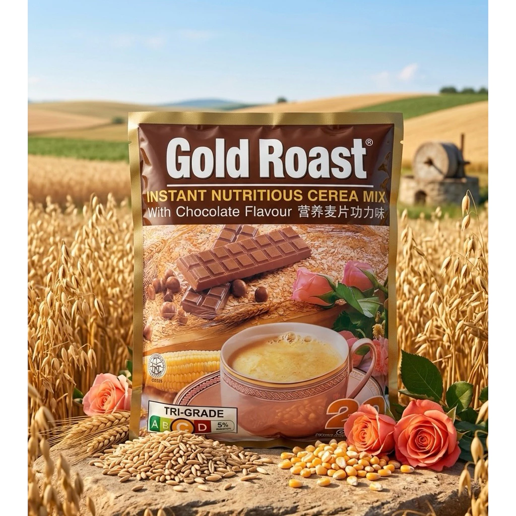 ++พร้อมส่ง++ Gold Roast ข้าวโอ๊ต ชงพร้อมดื่ม รสช็อกโกแลต 1 ห่อมี 20 ซอง นำเข้าจากสิงคโปร์
