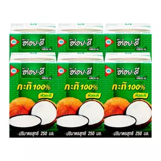 อร่อยดี กะทิยูเอชที 250ml แพค6