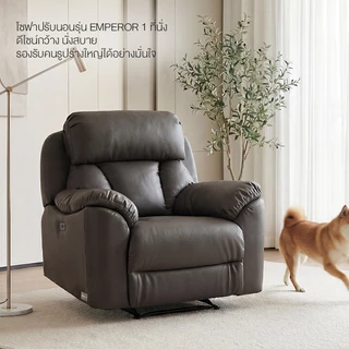 (Pre-Order) Future Living Recliner รุ่น Emperor เก้าอี้ปรับเอนนอน โซฟา 1 ที่นั่ง ระบบดึงมือ/ไฟฟ้า มีตัวเลือกที่วางแก้ว