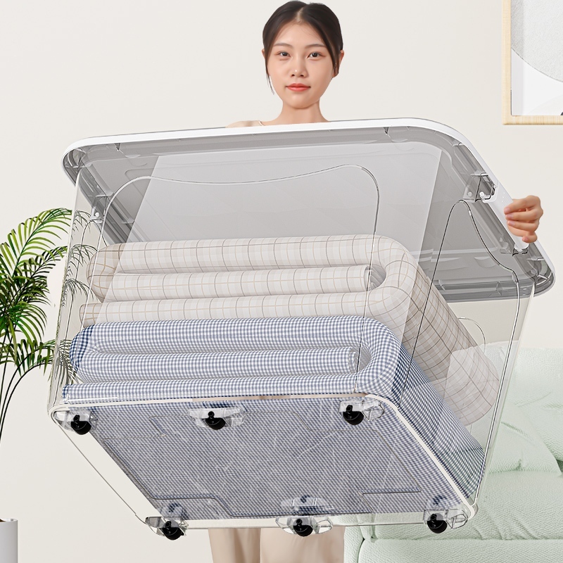NeatBox กล่องเก็บของ กล่องพลาสติกเก็บของ 25L 60L 200L 400L โปร่งใส เก็บเสื้อผ้า ได้เก็บของเล่น ⚡การลดราคาแบบจำกัดเวลา⚡