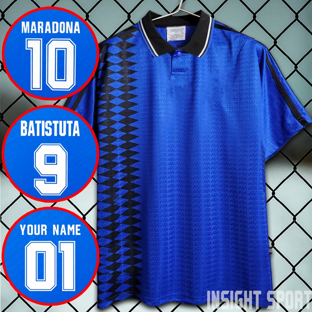 เสื้อบอลวินเทจ ทีม Oาร์lจนติu่า น้ำเงิน ปี 1994 #RT0017 เกรดแฟนบอล รับทำชื่อเบอร์ ไซส์เอเชีย S-2XL