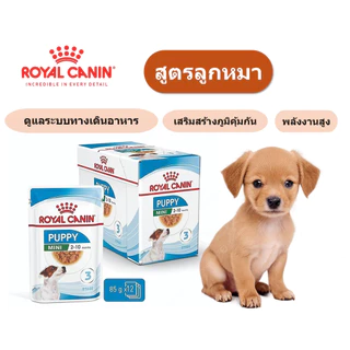 (ขายปลีกแบบซอง) อาหารเปียกสุนัข Royal Canin เลือกคละรสชาติได้ มีหลากหลายสูตร (85,140 กรัม/ซอง)