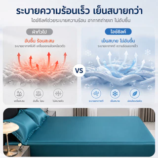 【พร้อมส่ง】 ผ้าปูที่นอนสีพื้น ผ้าซาตินเย็น รัดมุม 360° ไม่ติดผิว เย็นลื่น ระบายอากาศดี ไม่อับชื้น 3 ชิ้น 3.5/5/6 ฟุตsatin