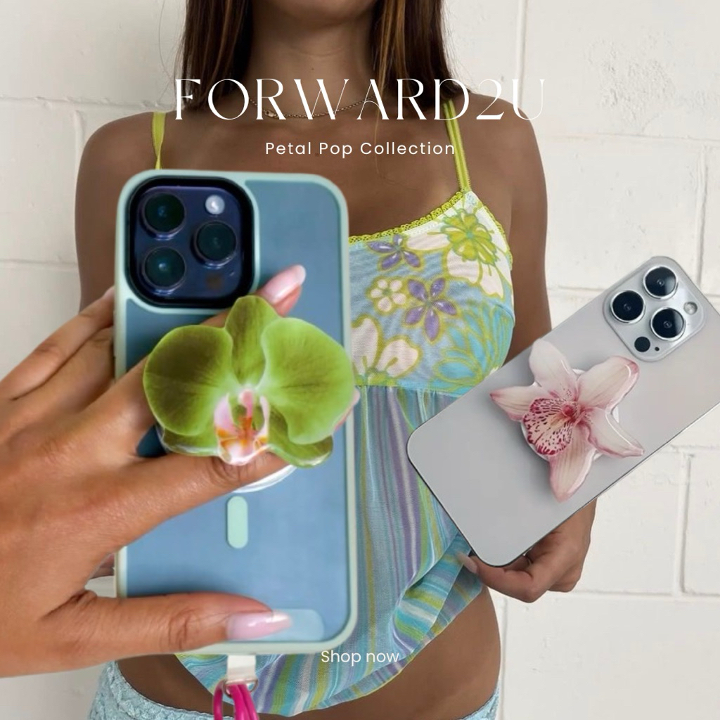 Petal Pop Collection | FORWARD2U🌺✨Resin Flower Phone Grips ตัวจับหลังโทรศัพท์🌷✨ Phone holder💖 สินค้าพร้อมส่ง