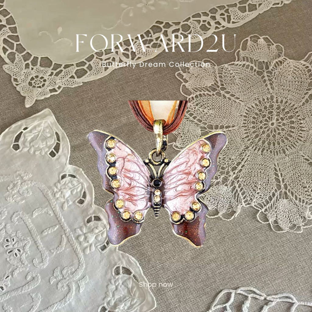 Butterfly Dream Collection | FORWARD2U🧚✨ สร้อยผีเสื้อ สร้อยวินเทจ Fairy tail🪄🎟️ สินค้าพร้อมส่ง