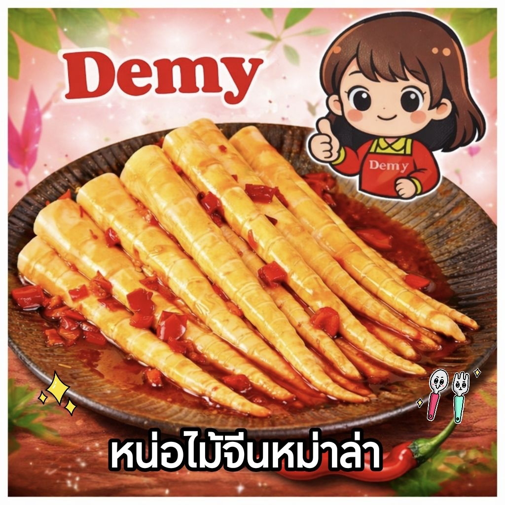 [อร่อยนะ..ลองยัง] หน่อไม้เผ็ด หน่อไม้จีน เสฉวน หม่าล่าหน่อไม้ดอง พริกจีน หน่อไม้กรอบ อร่อย พร้อมทาน