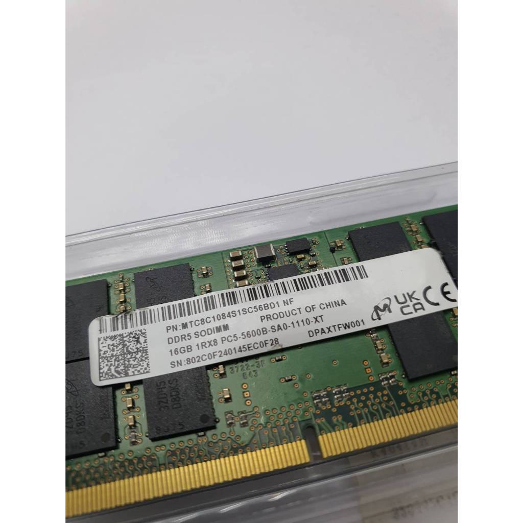 RAM DDR5 Notebook 16GB Bus 5600MHZ SODIMM  แรม หน่วยความจำโน้ตบุ๊ค ราคา ถูกที่สุด ดีลบีเคเค แกลเลอรีภาพที่ 2