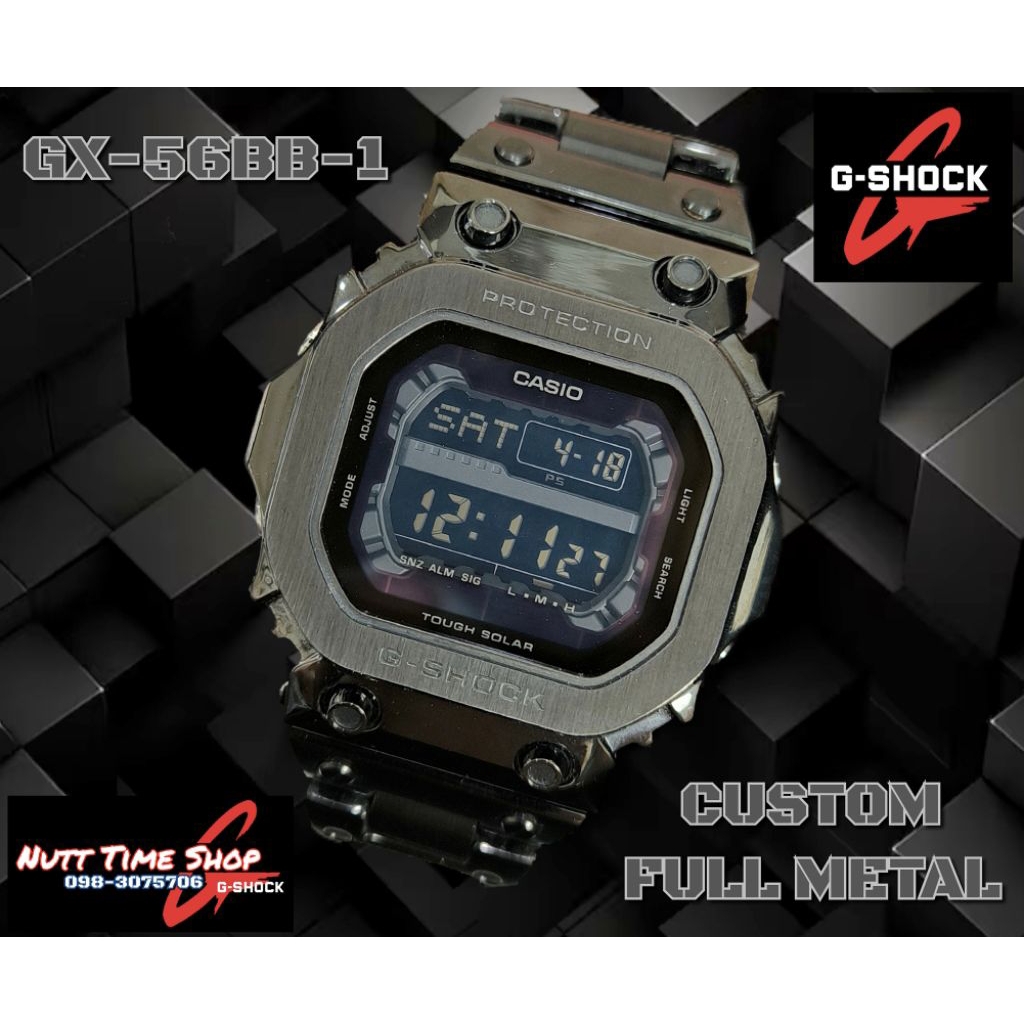 G-Shock มือสองรุ่น 🖤GX-56BB🩶ยักษ์ดำCUSTOM/FULL METAL