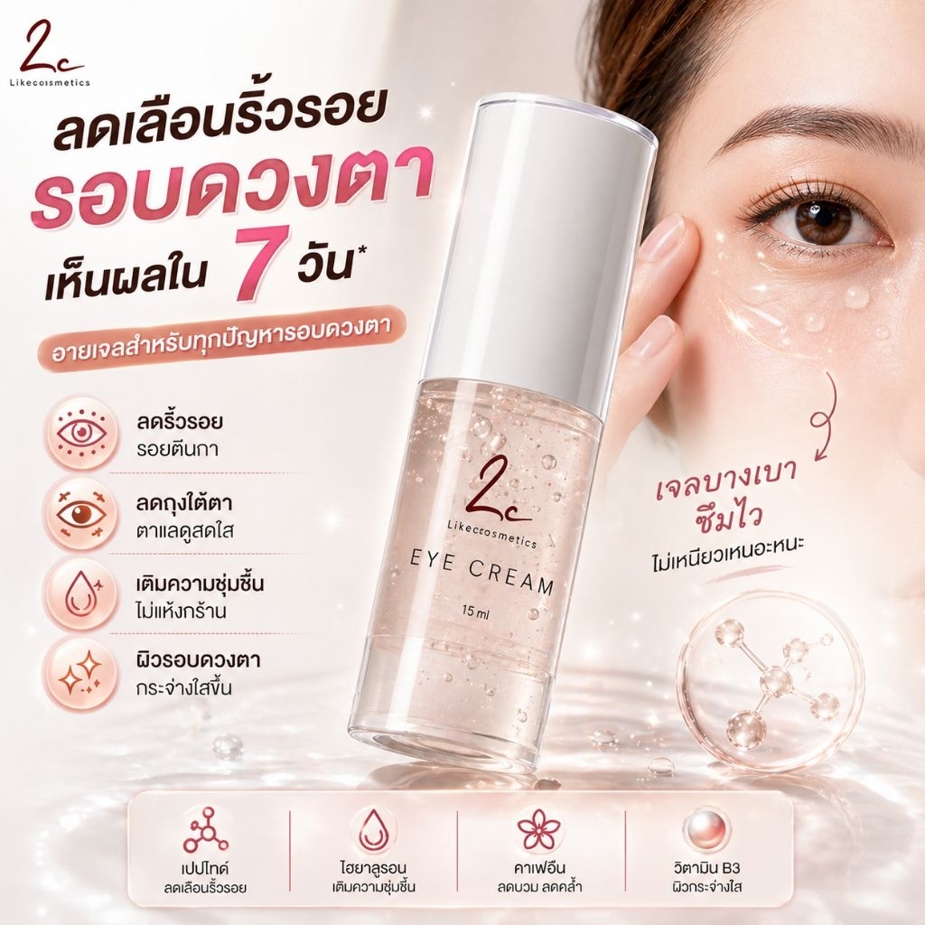 ครีมเจลบำรุงรอบดวงตา (มีปรับแพคเกจ)