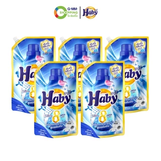 Haby ฮาบี้ น้ำยาซักผ้าสูตรเข้มข้น อัลตรา 8 เฟรชมารีน ฟ้า 700 ml แพ็ค 5 [จำกัด 2 เซต/คำสั่งซื้อ] #200913