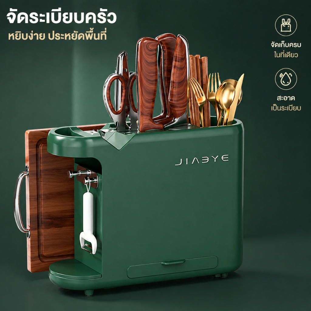COD【🇹🇭พร้อมส่งในไทย🇹🇭】ชั้นเก็บภาชนะมีดทําครัว ออแกไนเซอร์มัลติฟังก์ชั่น สําหรับเขียง ฝาหม้อ ชั้นวางประหยัดพื้นที่