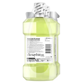 [1แถม1] ลิสเตอรีน น้ำยาบ้วนปาก กรีนที 500 มล. [Buy 1 get 1 free] Listerine mouthwash green tea 500 ml.