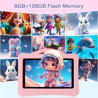 Kids tablet แท็บเล็ตสำหรับเด็ก แท็บเล็ต แบบพกพา แท็บเล็ตการเรียนรู้สำหรับเด็ก 7นิ้ว แท็บเล็ตเด็ก 8+128GB กรัมแท็บเล็ต