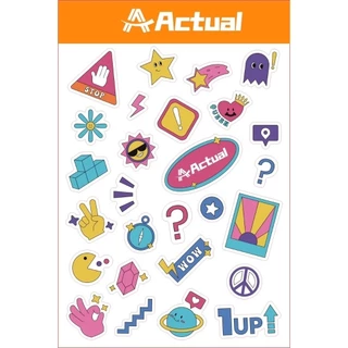 Actual สติ๊กเกอร์การ์ตูน DIY สติ๊กเกอร์ตกแต่งสไตล์ Kawaii สำหรับเครื่องเขียนและงาน Scrapbook