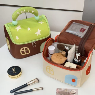 FABLEME ✨- 𝗛𝗔𝗣𝗣𝗬𝗖𝗛𝗨𝗣𝗬 𝗕𝗔𝗚 กระเป๋าเครื่องสำอางค์ จุของได้เยอะ กระเป๋าจัดระเบียบ พร้อมส่ง💯
