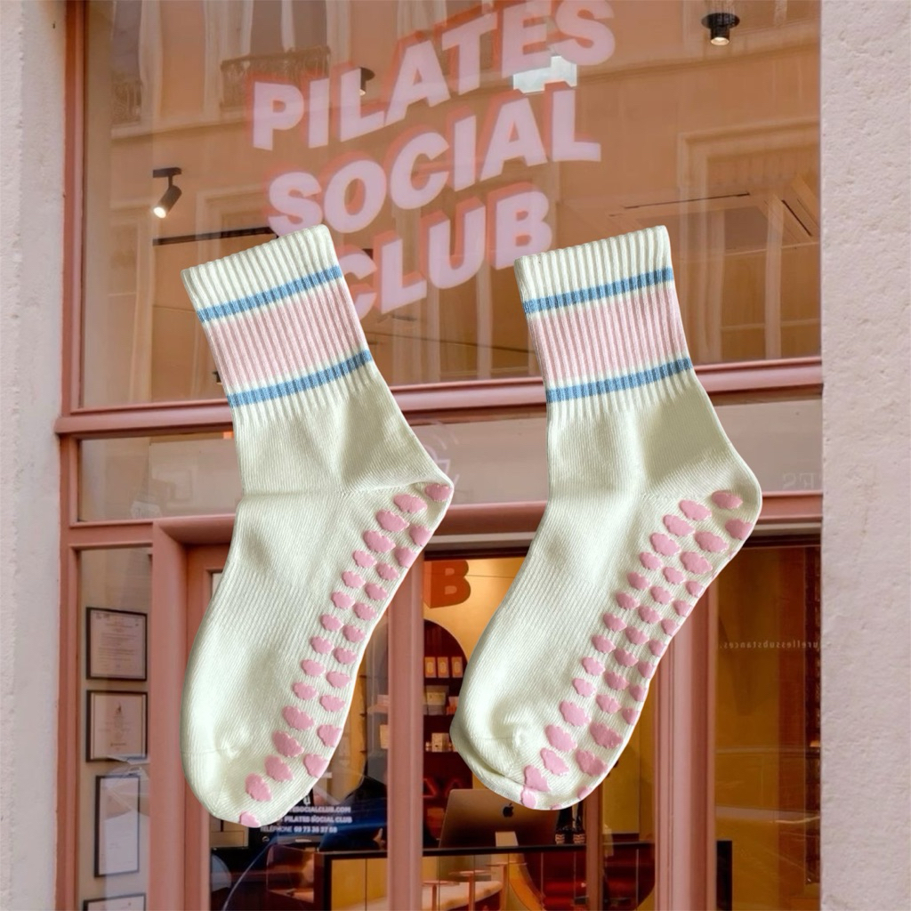 [พร้อมส่ง] Pilla Grip Socks ถุงเท้ากันลื่น สำหรับโยคะ พิลาทิส ออกกกำลังกาย