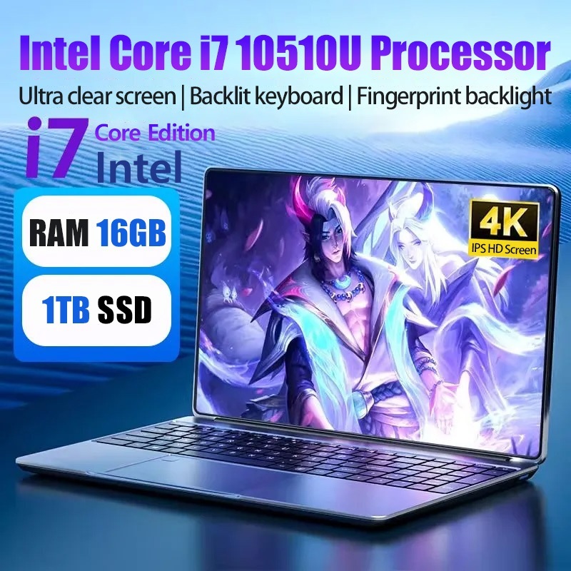 Intel Core i7 10510U แล็ปท็อป 15.6 นิ้ว Windows 11 Laptop 512GB/1TB/2TB SSD การเรียนรู้/สํานักงาน