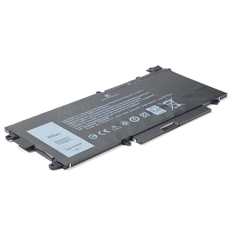 7,6V 60WH K5XWW New laptop battery for DELL LATITUDE 5289 7390 J0PGR 51KD7 725KY series