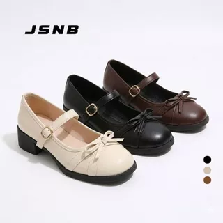 JSNB รองเท้าผู้หญิง MaryJane รองเท้าคัทชูนักศึกษาหญิง ทรงสวยใส่สบาย [LN897]