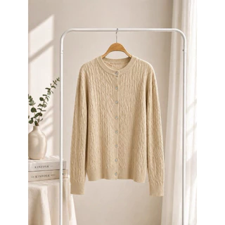 OVERSIZE -TOP เสื้อคลุมโอเวอร์ไซส์แบบถักเกลียวรุ่น OVERTOP