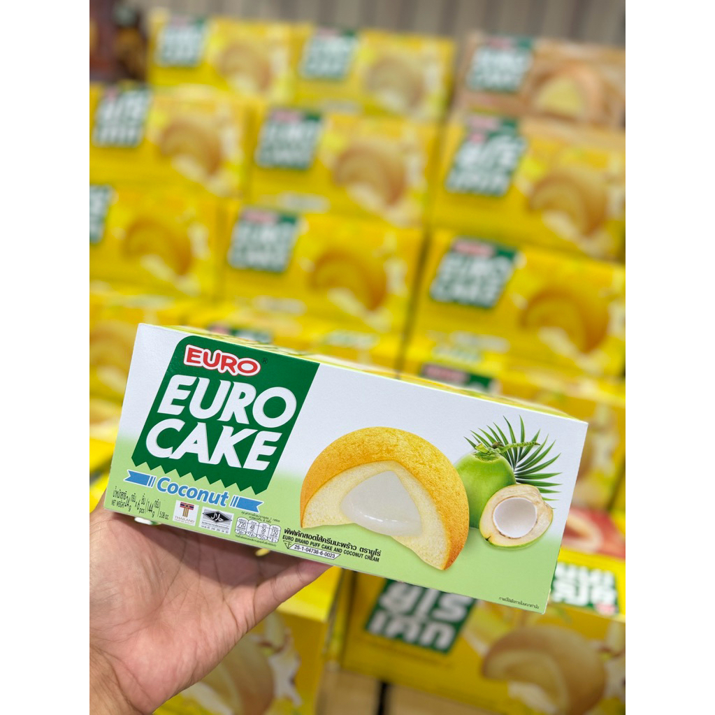 EURO CAKE Coconut Cream (เค้กสอดไส้ครีมมะพร้าว)
