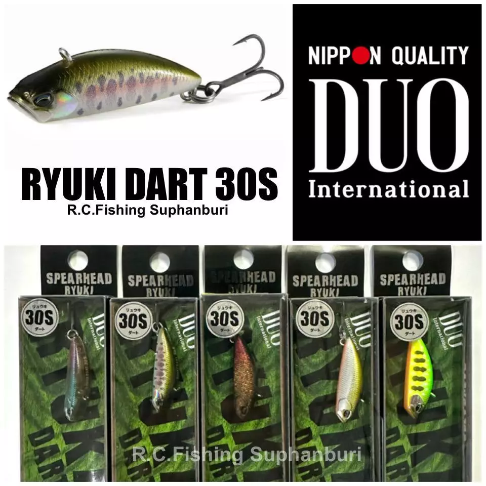 DUO Ryuki Dart 30S เหยื่อปลอมจม 3.5g สำหรับปลากะพง กระสูบ ปลาคุด และงาน UL Light Game | Spearhead Micro Sinking