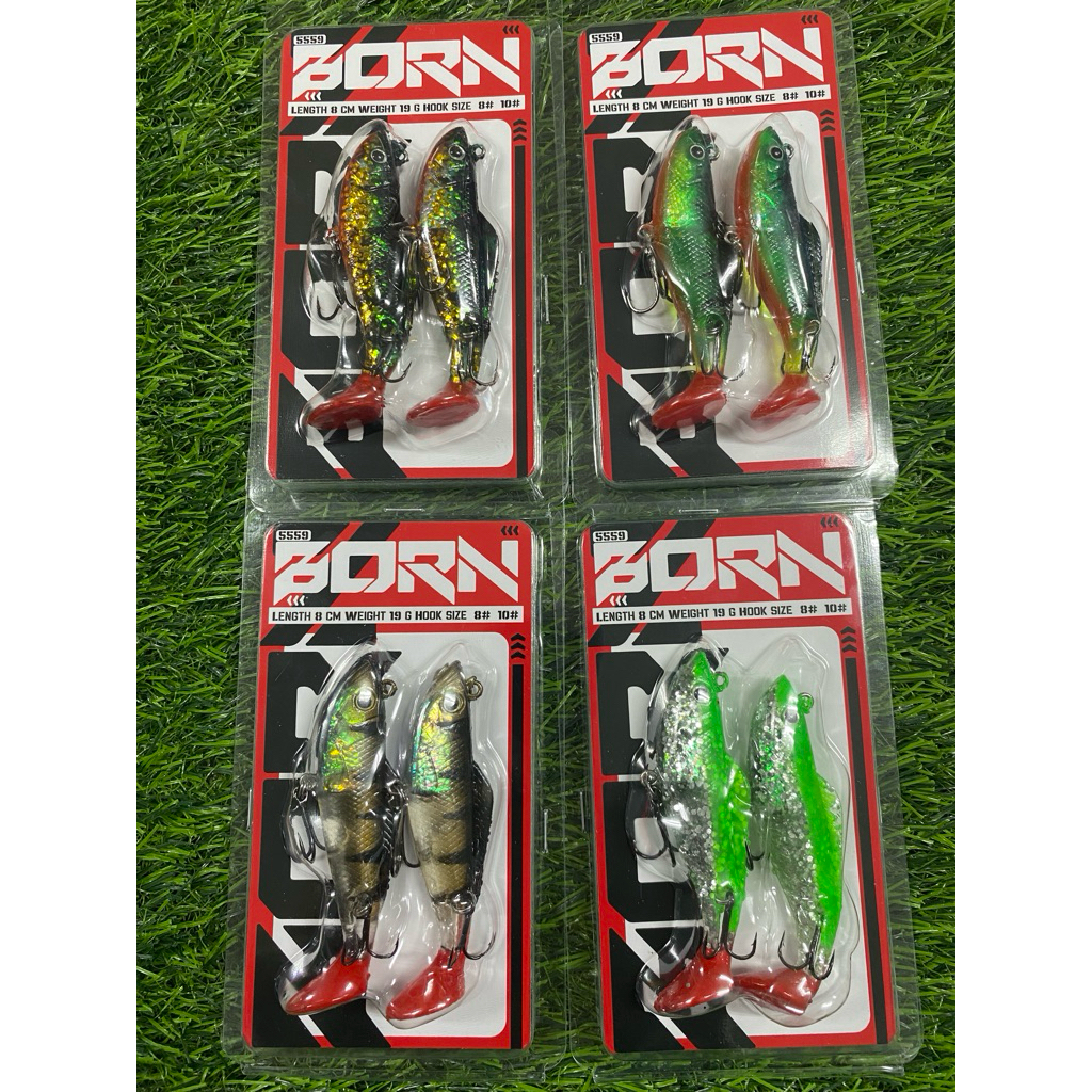 ปลายาง BORN รุ่น 5559 แพ็คคู่ ขนาด 8 CM น้ำหนัก 16 กรัม by BPO