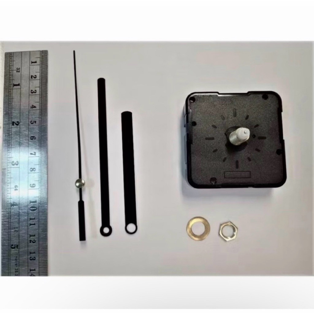 เครื่องนาฬิกาแขวน Quartz เดินเงียบ ไม่มีเสียง/เดินกระตุก พร้อมชุดเข็ม ฟรี อะไหล่นาฬิกา DIY นาฬิกาฮวงจุ้ย ติดผนัง