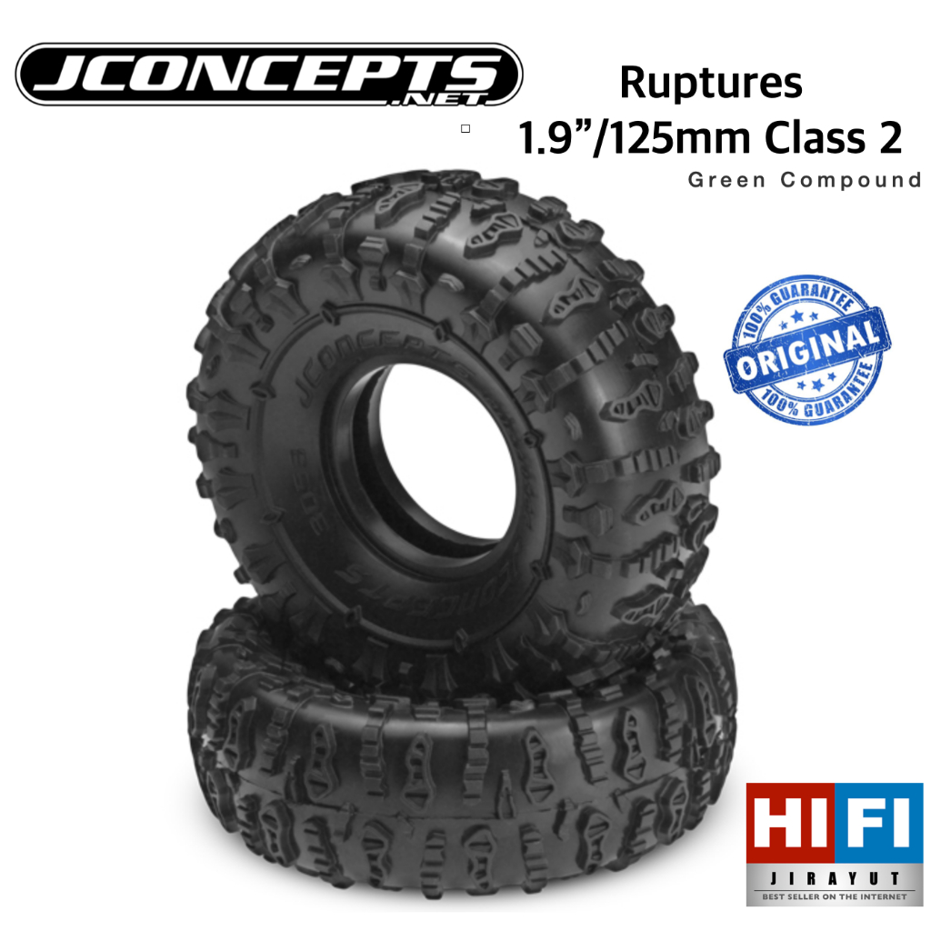 Jconcepts Ruptures 1.9" Green Compound Class 2 [4.92"/125mm] Part Number: 3053-02 ชุด 4 เส้น ของแท้ 