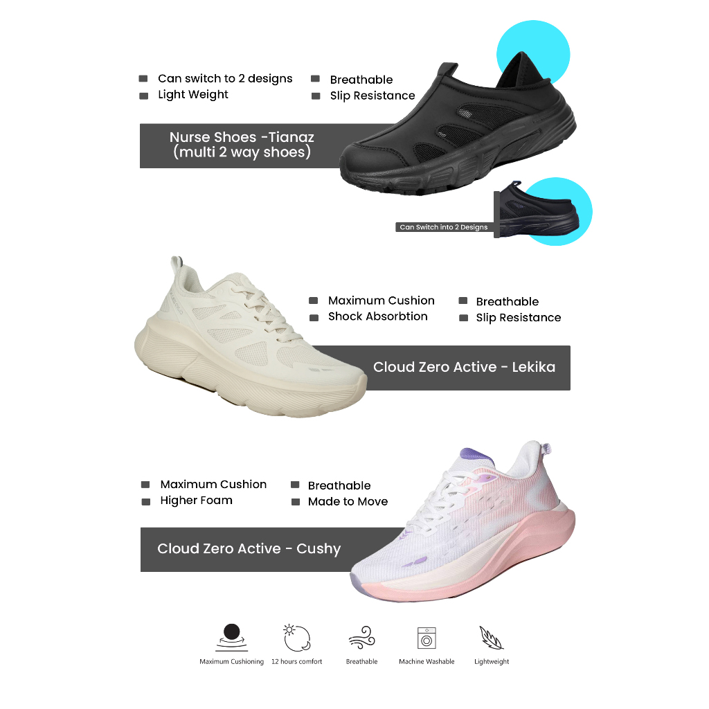 ARFI Sneaker Made To Move, Made For Medical Life. [หญิง]