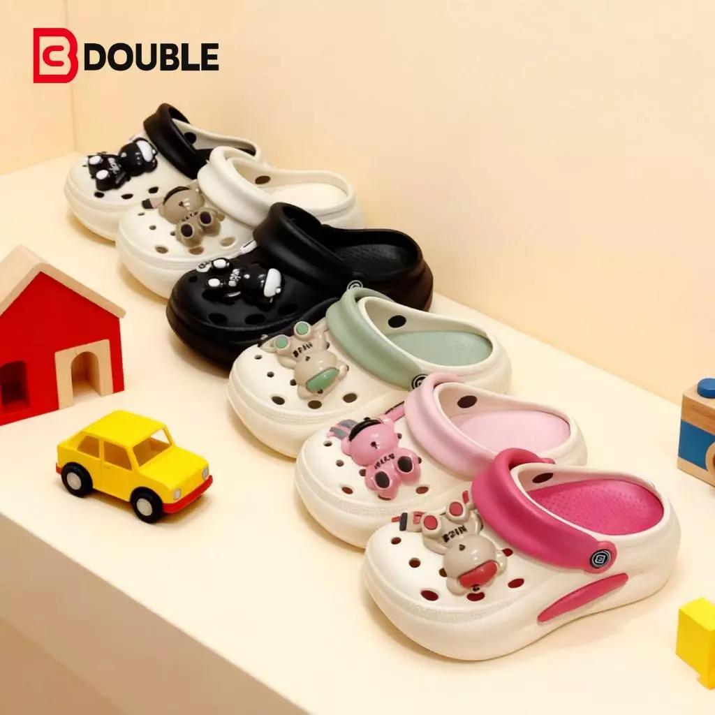 BB DOUBLE BDK893 พื้น 2 สี ลายการ์ตูนสุดน่ารัก ความสูงของพื้นรองเท้าแฟชั่นคือ 7 ซม.