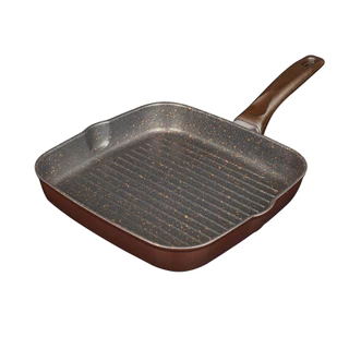Seagull กระทะย่างสี่เหลี่ยมนอนสติ๊ก กลาดิเอเตอร์ โปร อินดักชั่น ขนาด 24ซม. Gladiator Pro Non-stick Square Grill Pan