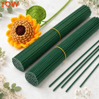 ก้านดอกกุหลาบลวดสีเขียว 40CM แพ็ค 50 ชิ้น Flower Stem สำหรับดอกไม้ประดิษฐ์ DIY งานฝีมือ
