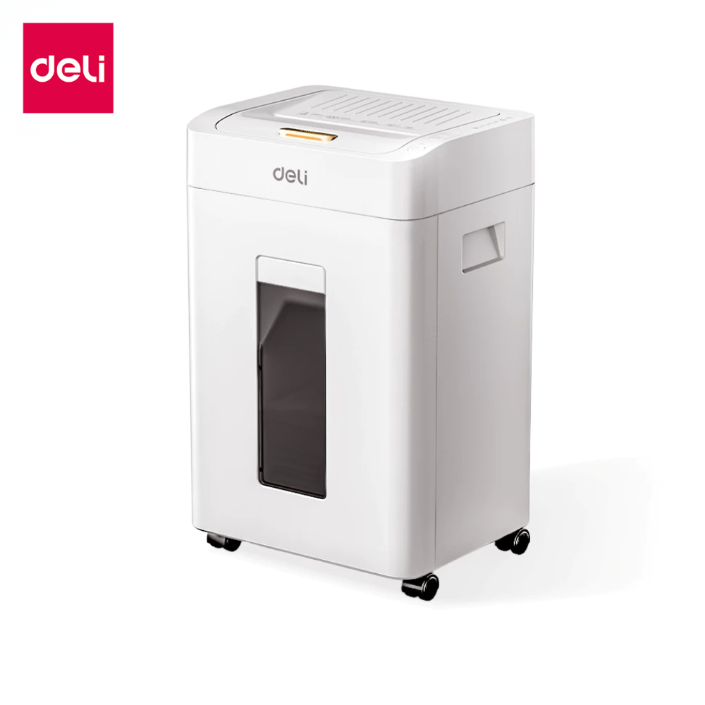 [ของแถมฟรี] Deli เครื่องทำลายเอกสารอัตโนมัติ 20ลิตร Auto 00แผ่น/ครั้ง ย่อย 4x12 มม. Paper Shredder