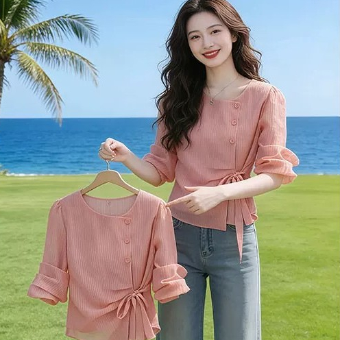 BG#เสื้อผ้าผู้หญิงคุณภาพดีสไตล์หวานน่ารักดีไซน์ไม่ซ้ำใคร คอลเลคชันฤดูใบไม้ผลิ-ร้อน 2026 พร้อมส่งทันที ส่งจากกรุงเทพ99405