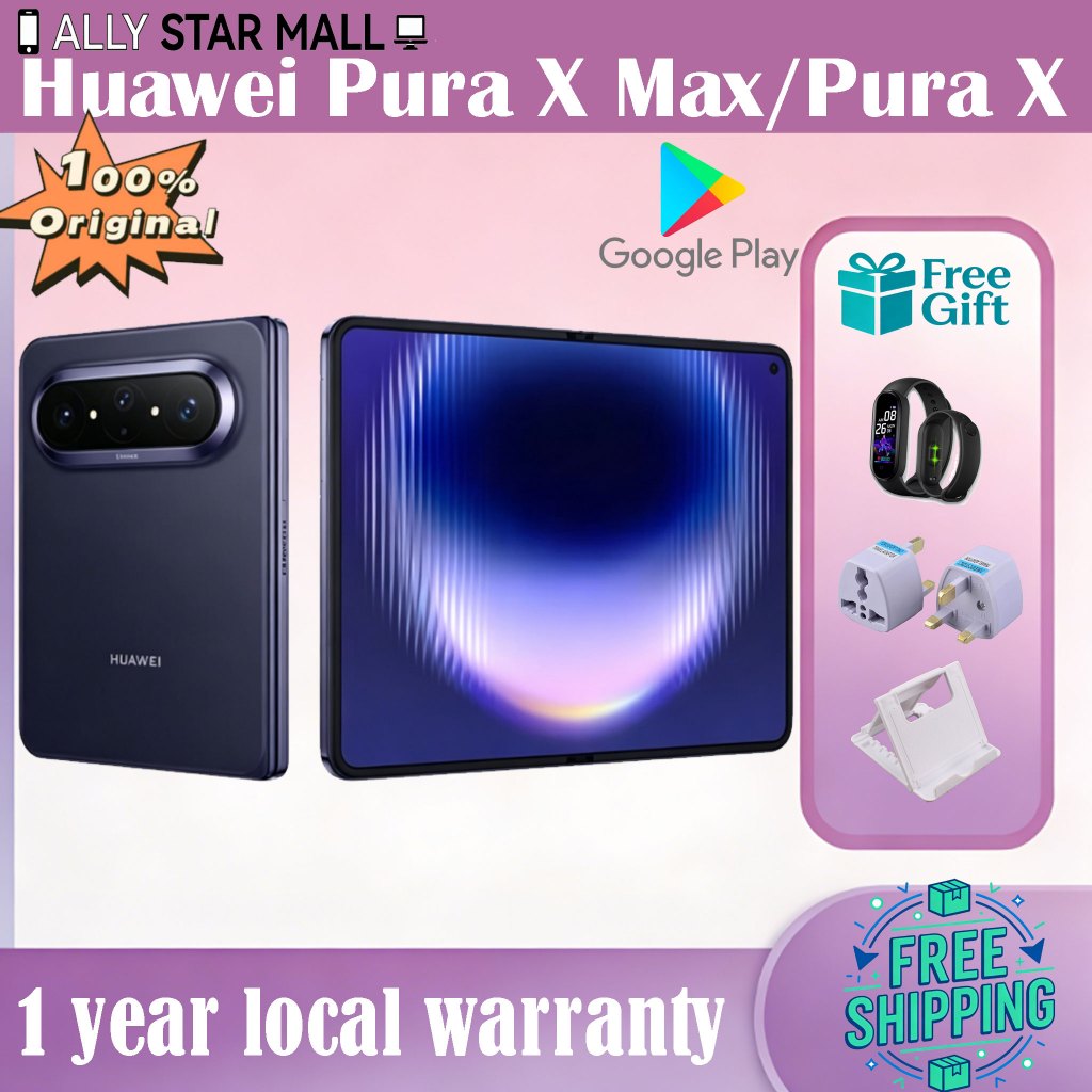 Huawei Pura X Max / Pura X Kirin 9030 Pro HarmonyOS 6.1/HarmonyOS 5.0 หน้าจอขนาดใหญ่ รองรับภาษาไทย D