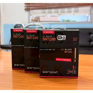 SSD M.2 WD BLACK SN7100 1 TB (R:7,250 MB/s R: 6,900 MB/s ) PCIe 4x4 ของใหม่ไม่แกะซิล ประกัน SYNNEX 12/2573 (4.6 ปี)