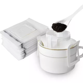 50 ชิ้น ถุงดริป กาแฟ ถุงกรองกาแฟดริป แบบมีหูแขวน อุปกรณ์สำหรับชงชา กาแฟ และเครื่องดื่ม coffee filter bag
