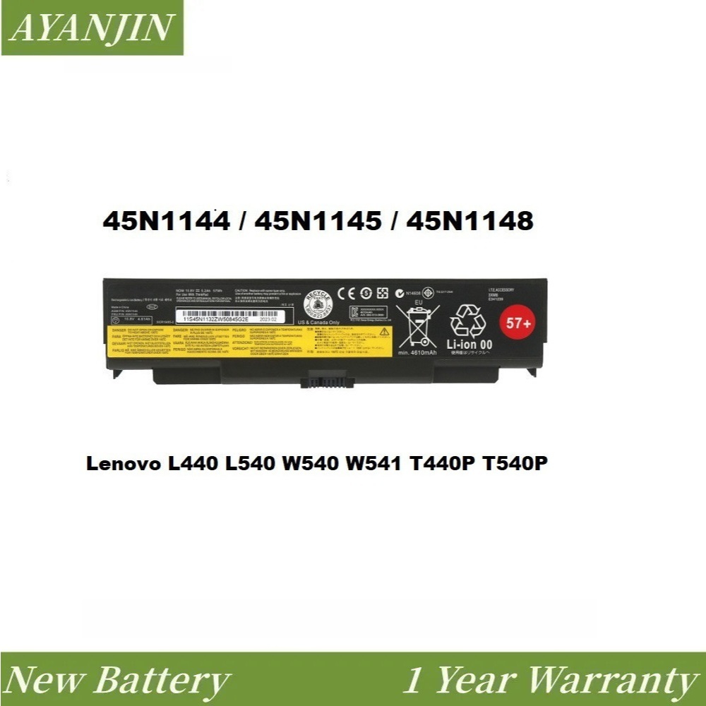 45N1158 / 45N1145 แบตเตอรี่แล็ปท็อป สำหรับ Lenovo L440 L540 W540 W541 T440P T540P 45N1144 battery 57