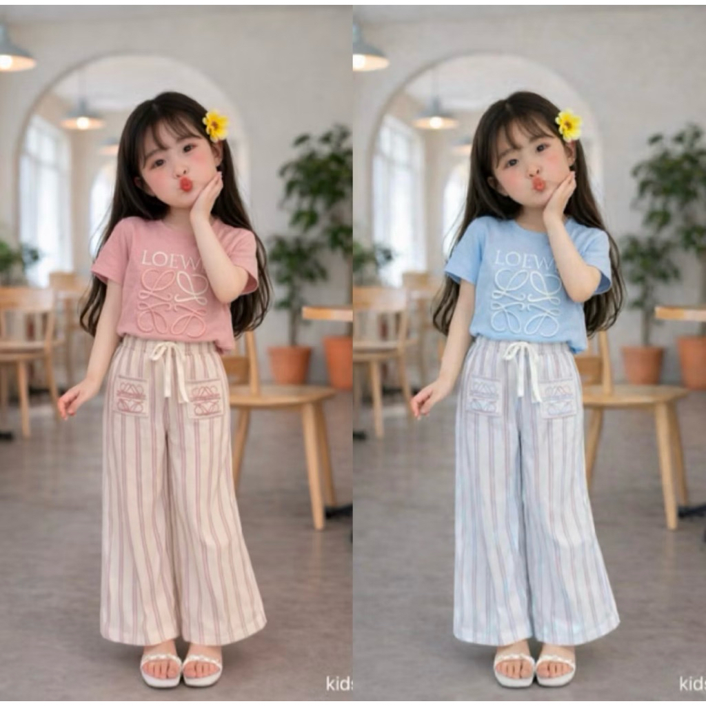 เสื้อผ้าแฟชั่นเด็ก เด็กเซ็ต 2ชิ้น งานสวยน่ารัก