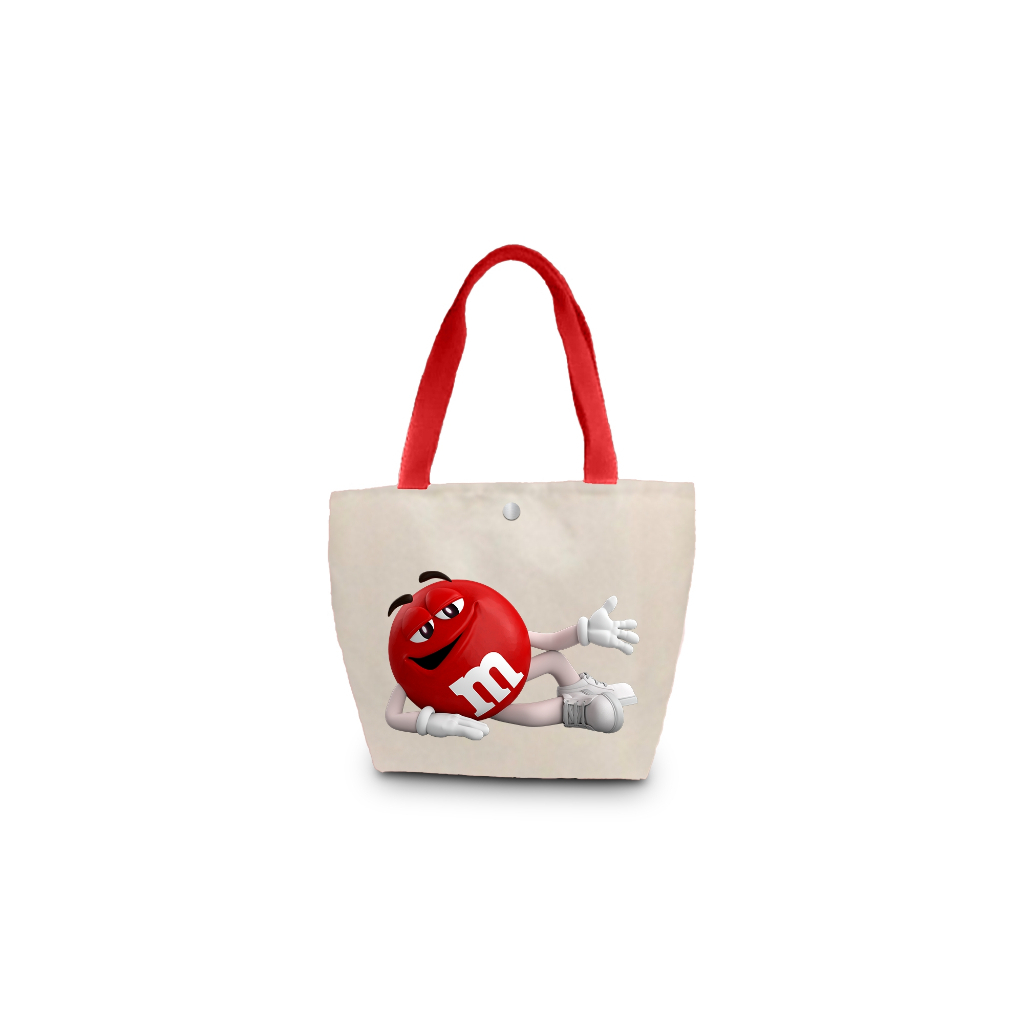 [สินค้าสมนาคุณ] กระเป๋าผ้า M&M'S Tote Bag (Red/Yellow/Green/Brown) ขนาด 0.3 x 15 x15 cm