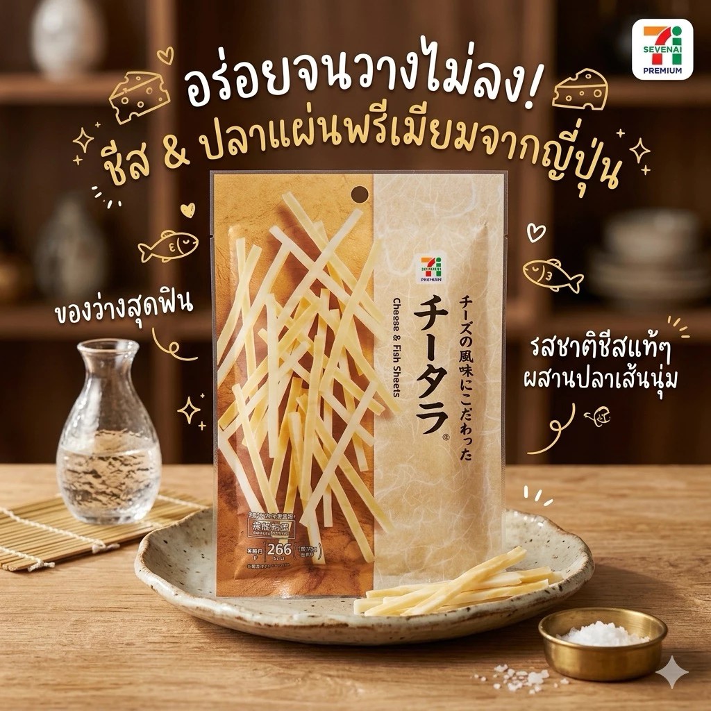 ‼️ของใหม่จากญี่ปุ่น‼️ทาโร่ชีสห่อใหญ่พิเศษจากนาโตริ ได้คุณค่าจากชีสและเนื้อปลาแบบเต็มๆ อร่อยจนหยุดไม่ได้
