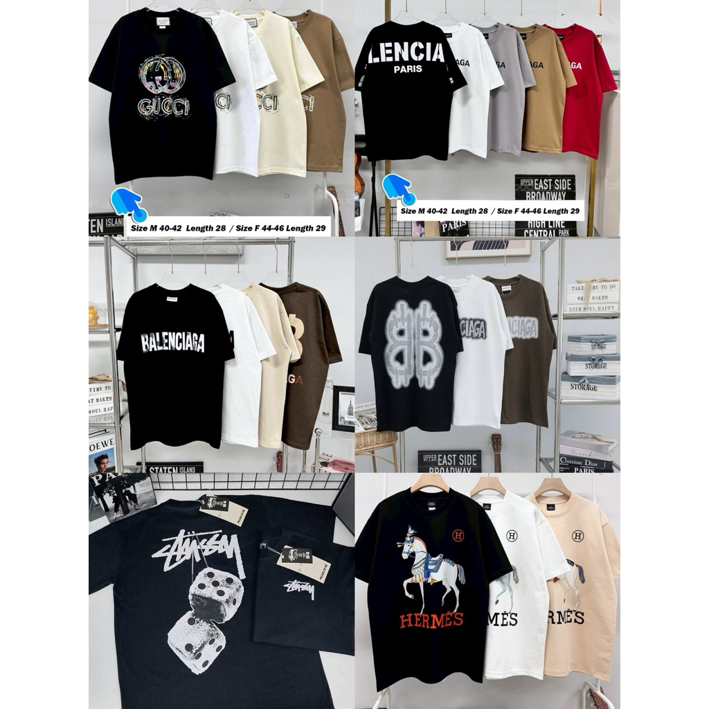 •เสื้อยืดรวมแบรนด์ อก40-46
